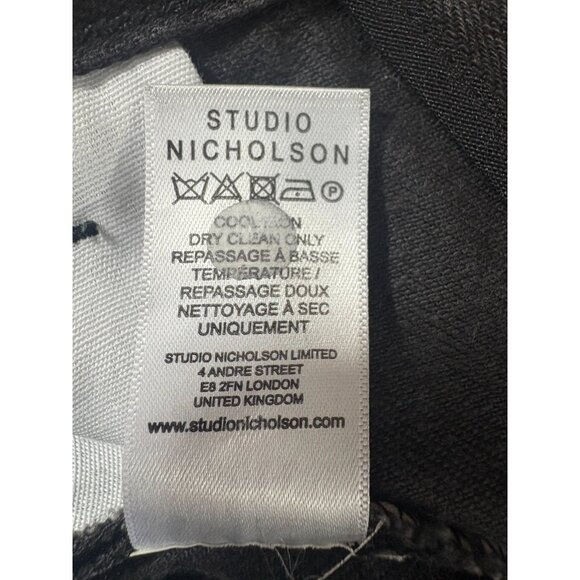 Studio Nicholson Bill SNM selvedge denim Pant color black size M - Picture 4 of 6